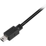 Sharkoon USB 2.0 Kabel, USB-A Stecker > Mini-USB Stecker schwarz, 0,5 Meter, doppelt geschirmt