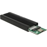 DeLOCK Externes Gehäuse für M.2 NVMe PCIe SSD, Laufwerksgehäuse schwarz, mit SuperSpeed USB 10 Gbps (USB 3.2 Gen 2) USB Type-C Buchse
