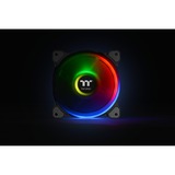 Thermaltake Riing Quad 14 RGB Radiator Fan TT Premium Edition 3 Pack, Gehäuselüfter schwarz, 3er Set, 1x Controller