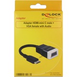 DeLOCK Adapter HDMI mini C St. -> VGA Bu 15 cm (inkl. Anschlüsse)