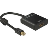 DeLOCK Mini Displayp>HDMI 4K, Adapter schwarz, 20 cm