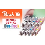Peach Tinte PI100-311 (10er-Pack) kompatibel zu Canon PGI-570XL/CLI-571XL