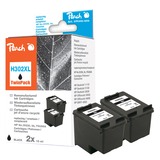 Peach Tinte TwinPack schwarz PI300-655 kompatibel zu HP 302XL