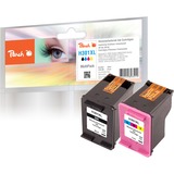 Peach Tinte schwarz + color PI300-399 kompatibel zu HP 301XL, CH563EE, CH564EE