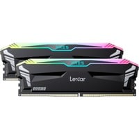 Lexar DIMM 32 GB DDR5-6400 (2x 16 GB) Dual-Kit, Arbeitsspeicher schwarz, LD5EU016G-R6400GDLA, ARES RGB, INTEL XMP