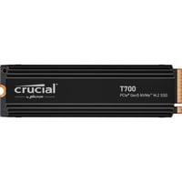 Crucial T700 2 TB, SSD schwarz, PCIe 5.0 x4, NVMe 2.0, M.2 2280, inkl. Aluminium Kühlkörper