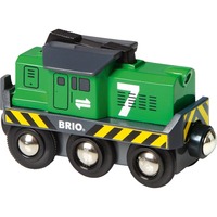 BRIO World Batterie-Frachtlok, Spielfahrzeug grün