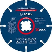 Bosch Expert X-LOCK Carbide MultiWheel Trennscheibe, Ø 125mm Bohrung 22,23mm, gerade