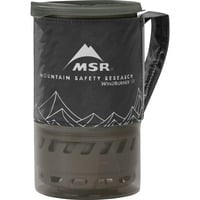 MSR WindBurner Personal Stove System 1L Black, Gaskocher grau/schwarz, für 1 Person, 5-teiliges Kochset, Modell 2021