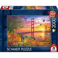 Schmidt Spiele Spaziergang zur Golden Gate Bridge, Puzzle 2000 Teile