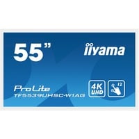 iiyama ProLite TF5539UHSC-W1AG, Public Display weiß, UltraHD/4K, IPS, HDMI