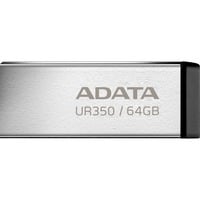 ADATA UR350 64 GB, USB-Stick nickel/schwarz, USB-A 3.2 Gen 1 (5 Gbit/s)