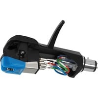 Audio-Technica AT-VM95C/H, Tonabnehmer schwarz/blau, Vormontiertes Set (AT-VM95C + AT-HS6BK)
