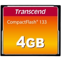 Transcend CompactFlash 133 4 GB, Speicherkarte schwarz, UDMA 4