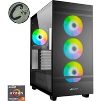 ALTERNATE x CHW Prime Gaming-PC • RTX 4070 Ti SUPER • AMD Ryzen™ 7 7800X3D • 32 GB RAM schwarz/transparent, ohne Betriebssystem