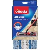 Vileda ULTRAMAX Ersatz-Wischbezug Microfibre & Cotton, extra feucht für Ultramat 2in1 Flachwischer