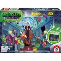 Schmidt Spiele Monster Loving Maniacs: Lustige Monsterparty, Puzzle 150 Teile, Glow in the Dark