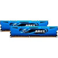 G.Skill DIMM 8 GB DDR3-1600 (2x 4 GB) Dual-Kit, Arbeitsspeicher blau, F3-1600C9D-8GAB, Ares, INTEL XMP, Lite Retail