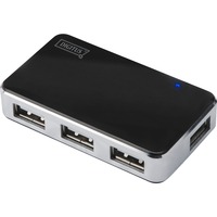 Digitus 4-Port USB 2.0 Hub, USB-Hub schwarz/silber