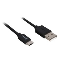 Sharkoon USB 2.0 Kabel, USB-A Stecker > USB-C Stecker schwarz, 3 Meter
