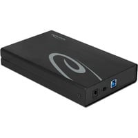 DeLOCK Externes Gehäuse für 3.5″ SATA HDD mit SuperSpeed USB (USB 3.2 Gen 1), Laufwerksgehäuse schwarz