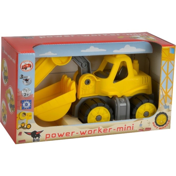 Power Worker Mini Bagger samochodzik Plastik, Toy vehicle