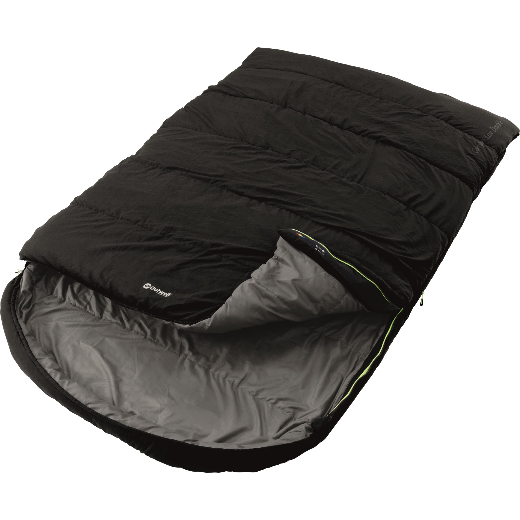 Campion Lux Rectangular sleeping bag Poliester Czarny Dorosły