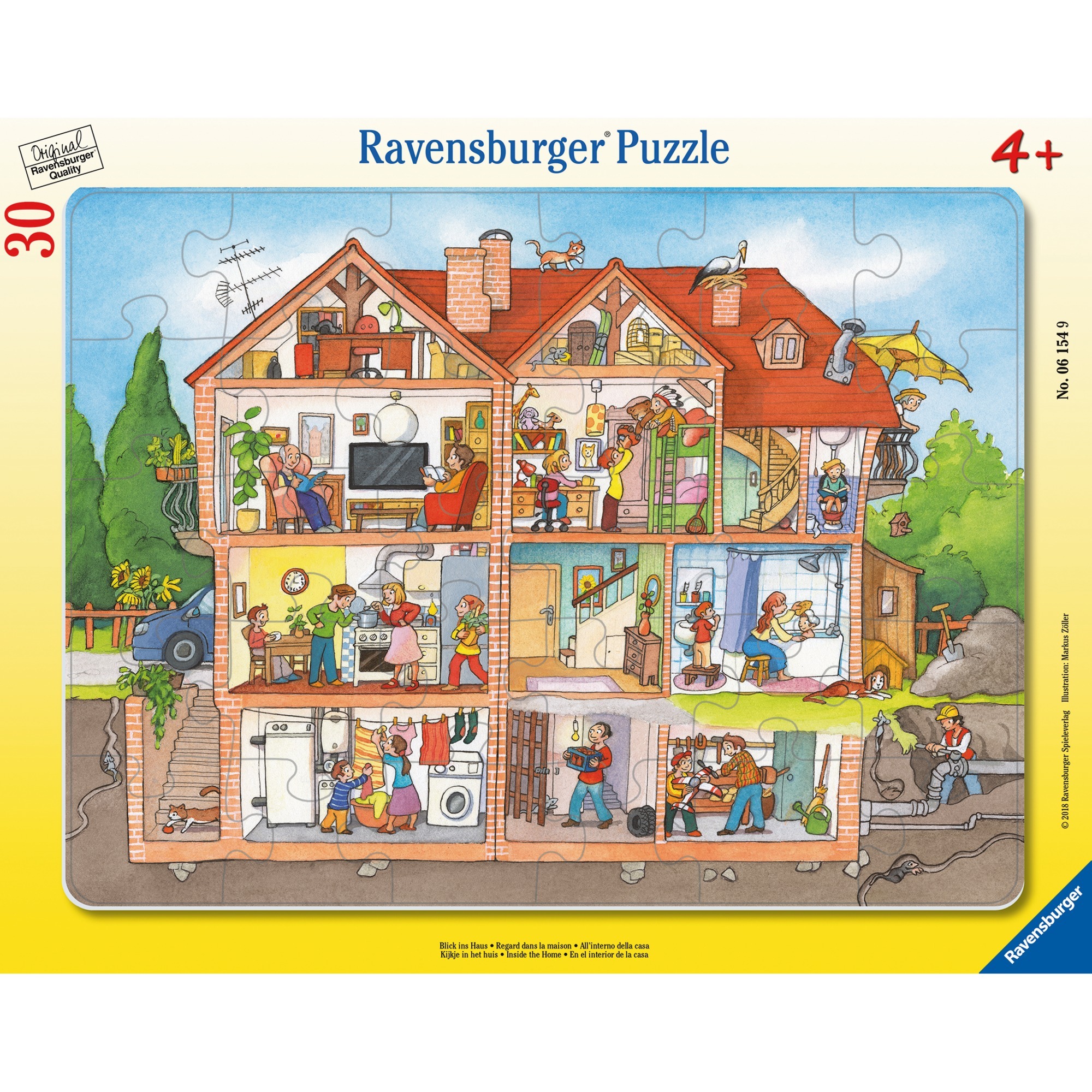 Игры пазлы дома. Пазлы Ravensburger 191147. Ravensburger Puzzle для малышей. Пазл дом. Пазл в рамке Ravensburger.