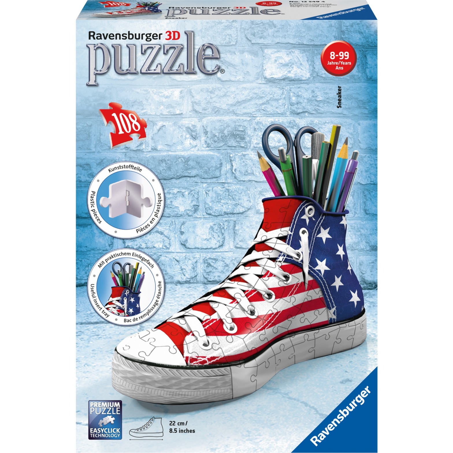 Sneaker: American Style puzzle 3D