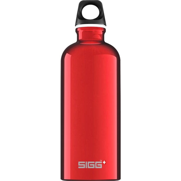 Traveller bidon 600 ml sportowe Czerwony Aluminium, Drinking bottle