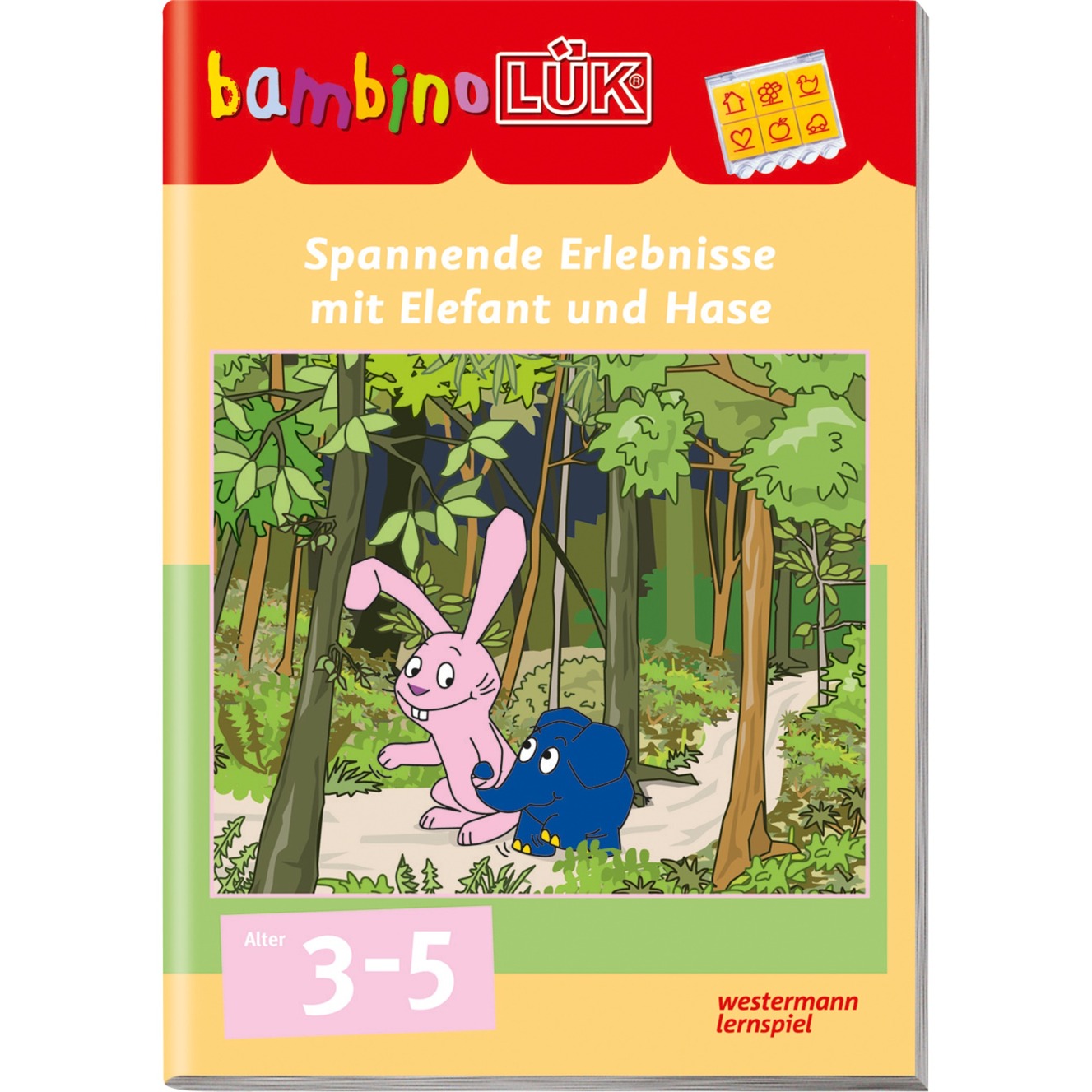 bambinoLÜK Spannende Erlebnisse mit Elefant und Hase książka dla dzieci, Książki edukacyjne