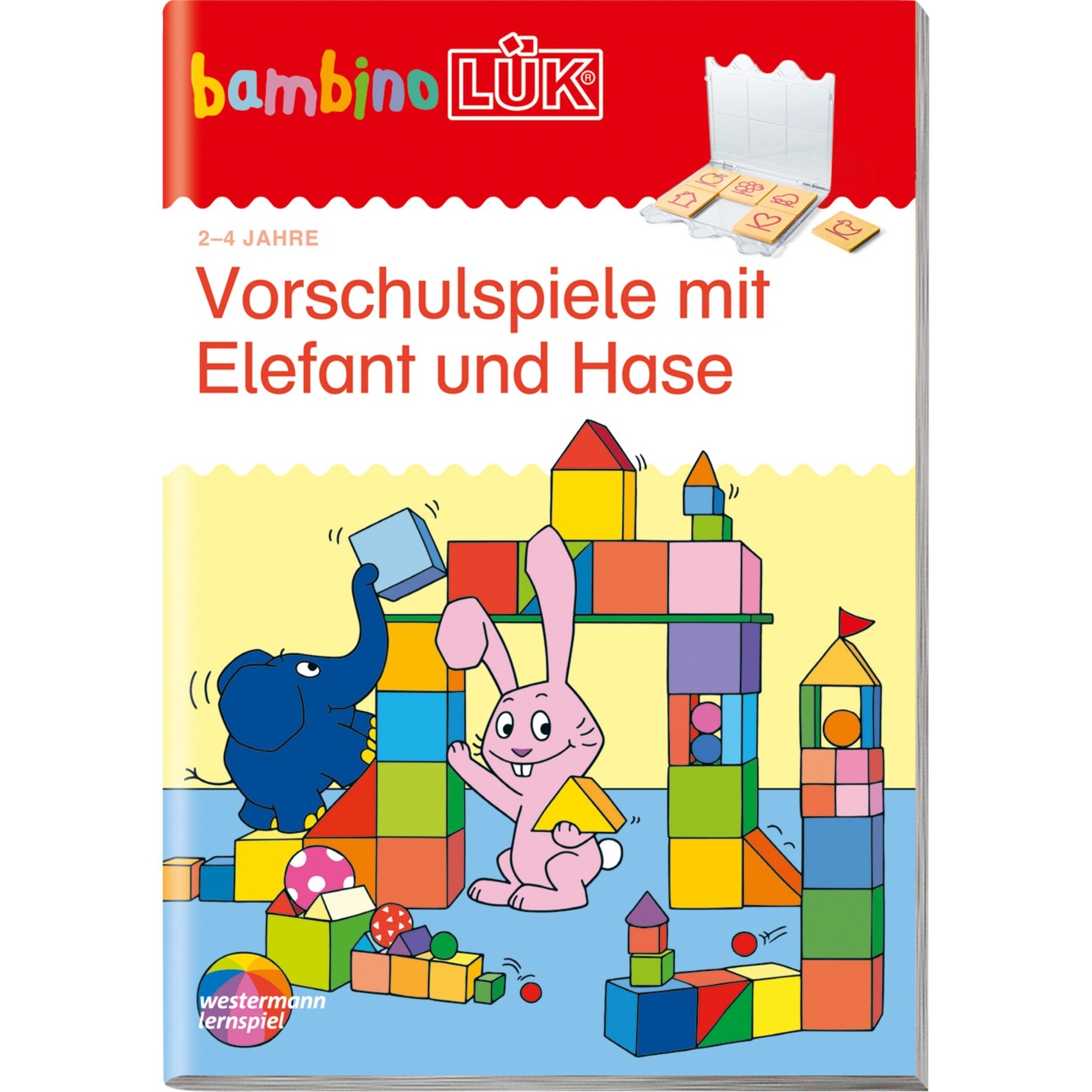 bambinoLÜK Vorschulspiele mit Elefant und Hase książka dla dzieci, Książki edukacyjne