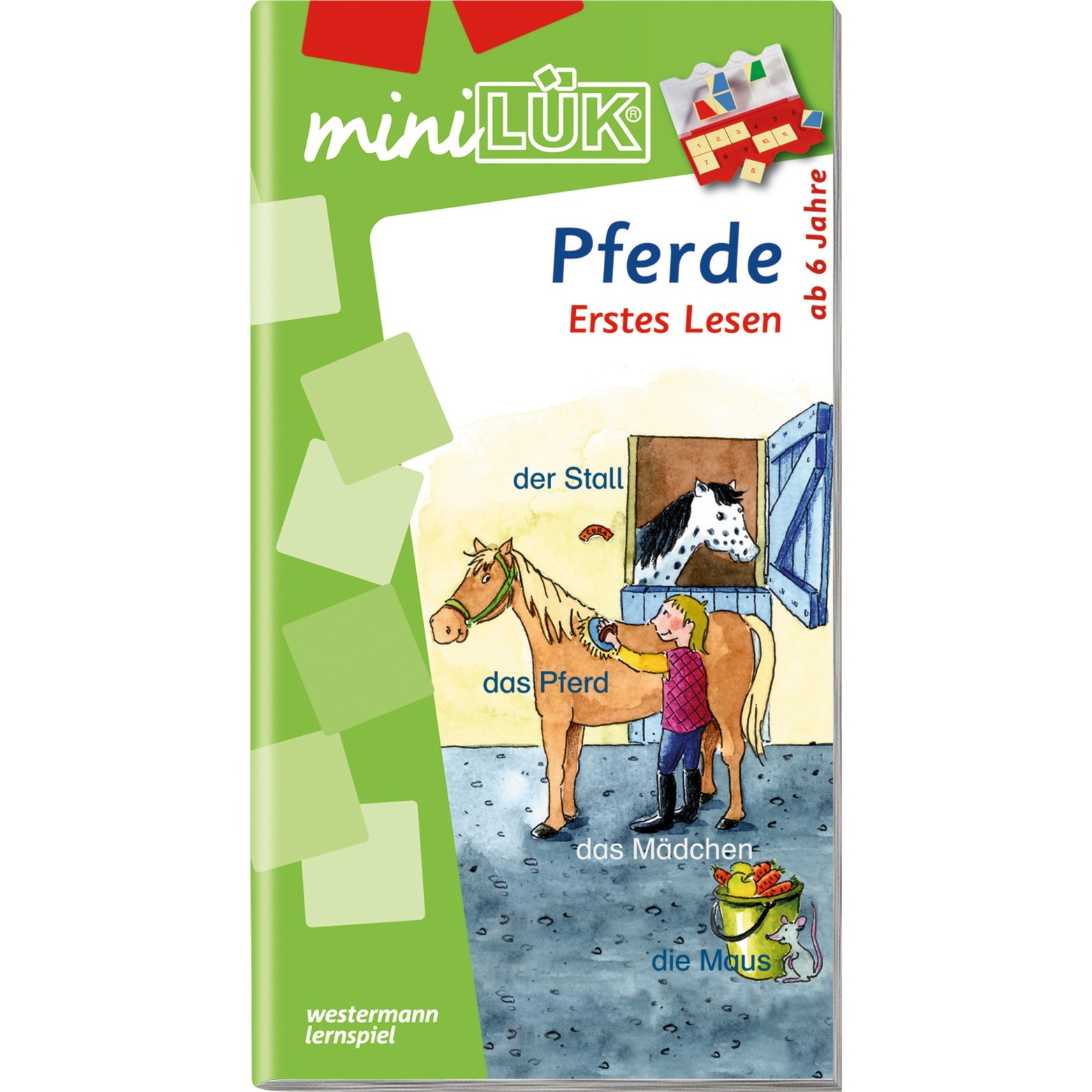 miniLÜK Pferde Erstes Lesen Elementares Lernen für Kinder ab 6 Jahren książka dla dzieci, Książki edukacyjne