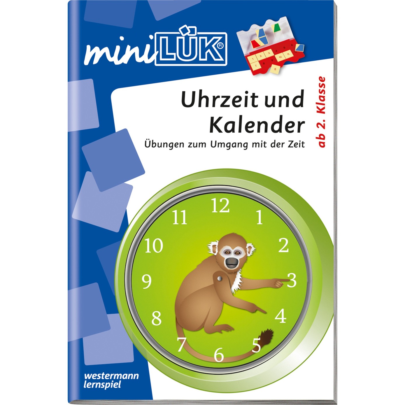 miniLÜK Uhrzeit und Kalender Übungen zum Umgang mit der Zeit książka dla dzieci, Książki edukacyjne