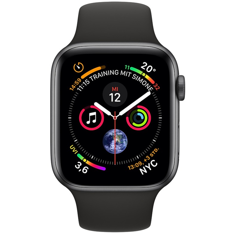 Watch Series 4 inteligentny zegarek Szary OLED Komórkowa GPS, SmartWatch