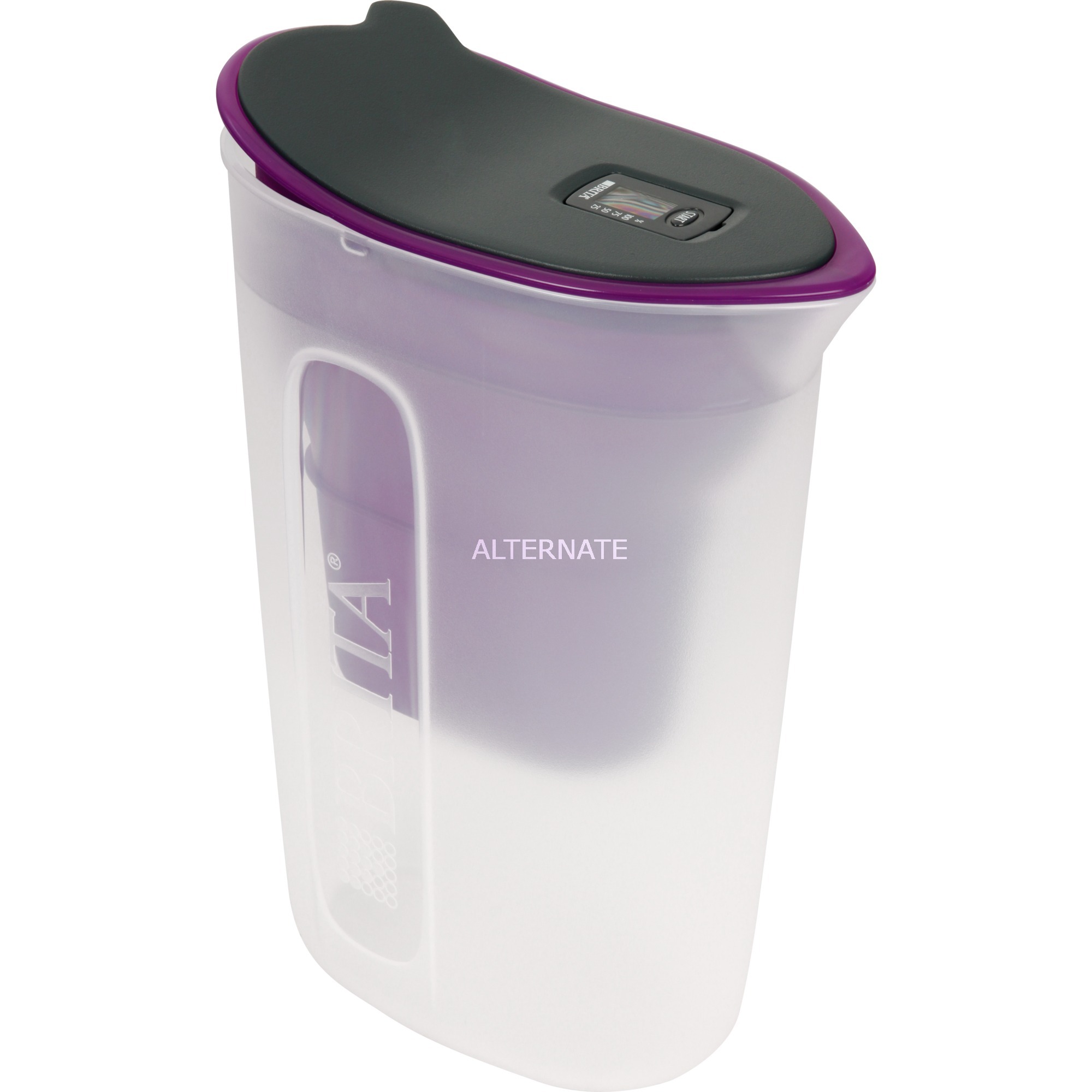 Fill&enjoy Fun purple Dzbanek z filtrem do wody Limonka, Prze?wiecaj?cy 1,5 L, Filtr do wody