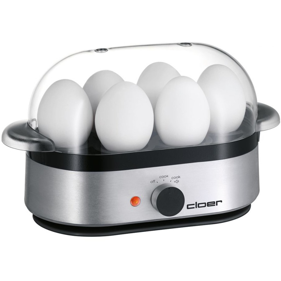 6099 6eggs Czarny, Srebrny jajowar, Urządzenie do gotowania jajek