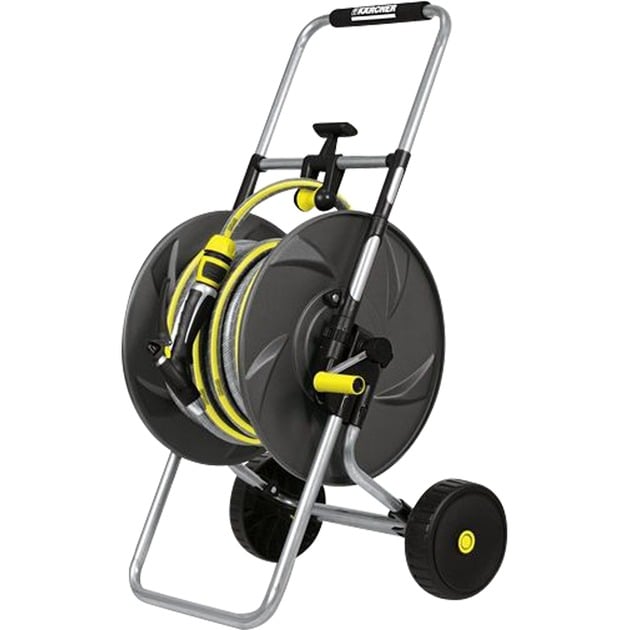 HT 80 M/Kit Wózek z kołowrotkiem Czarny, Żółty, Wózek dla węża