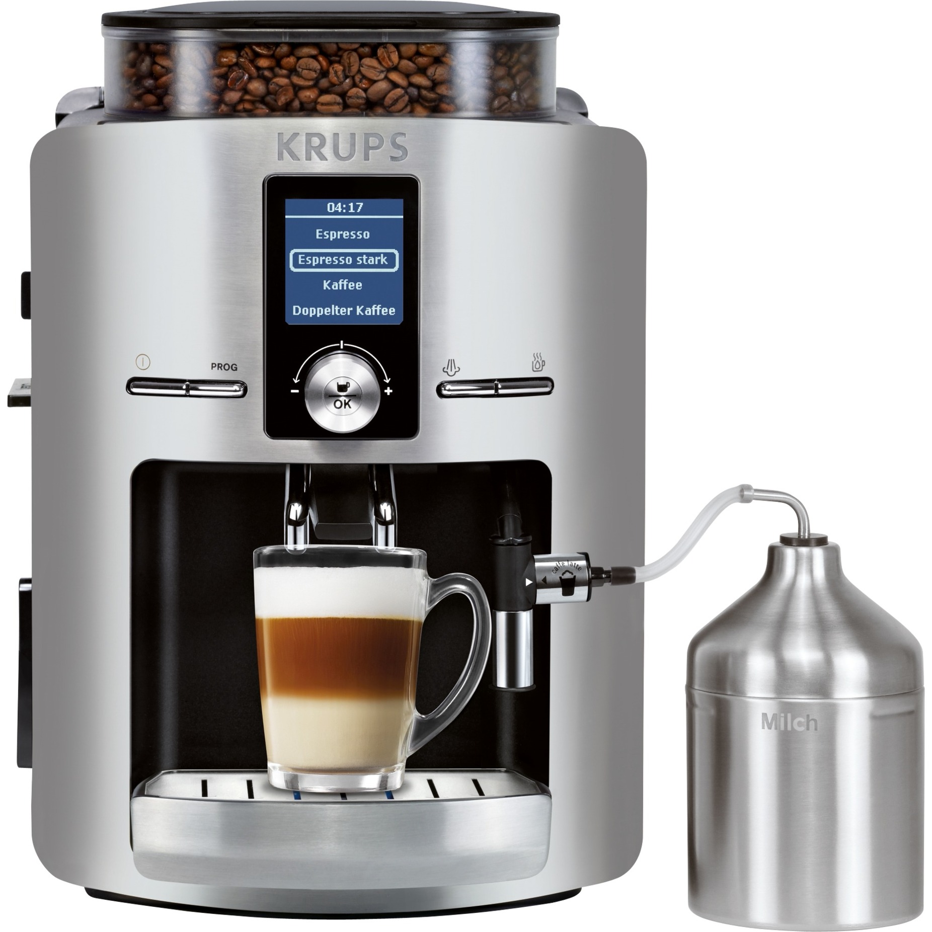 EA826E30 Wolnostojący Ekspres do espresso Czarny, Stal nierdzewna 1,8 L Pełna automatyka, Pełny automat