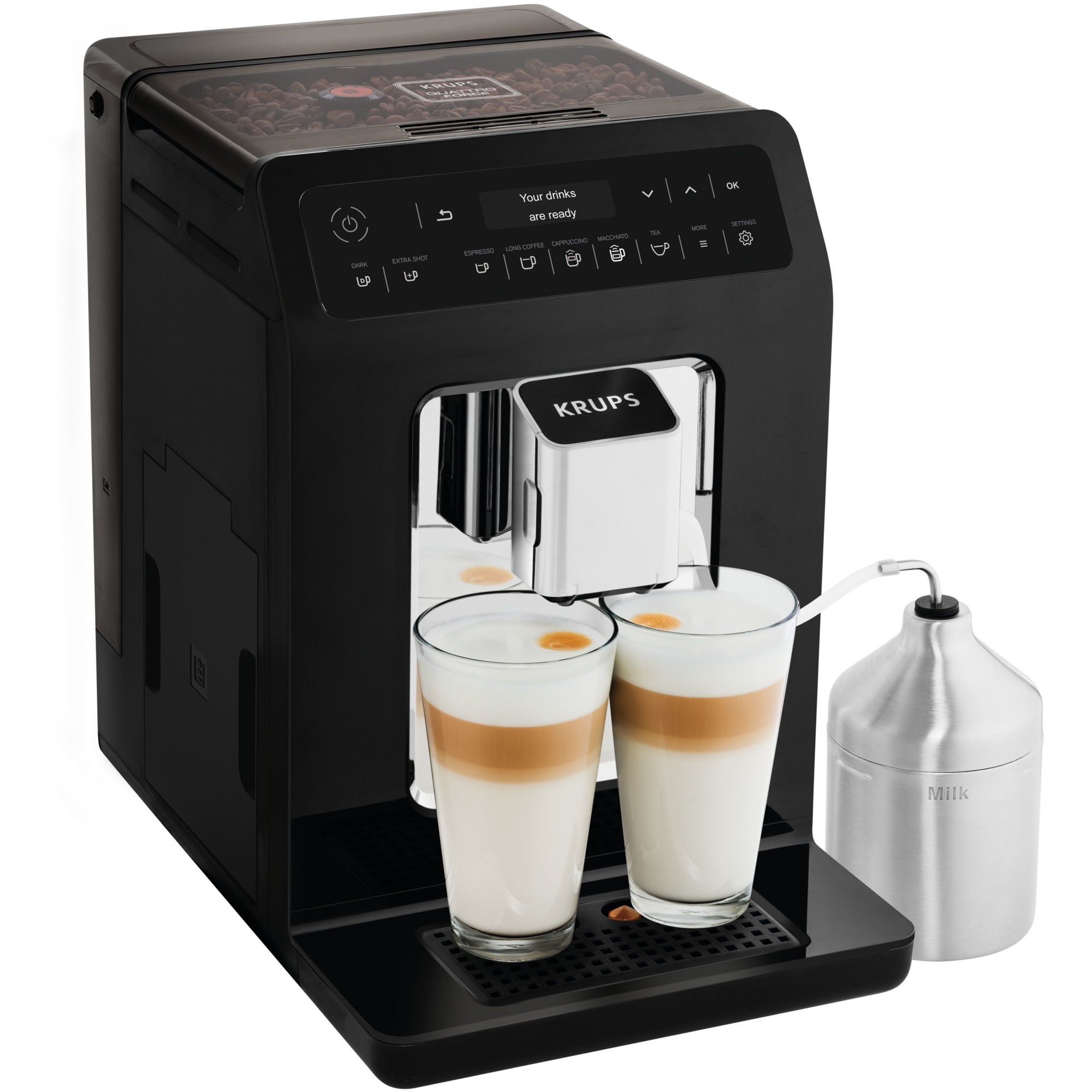 Evidence EA8918 ekspres do kawy Wolnostojący Ekspres do espresso Czarny 2,3 L 2 kubki Pełna automatyka, Pełny automat