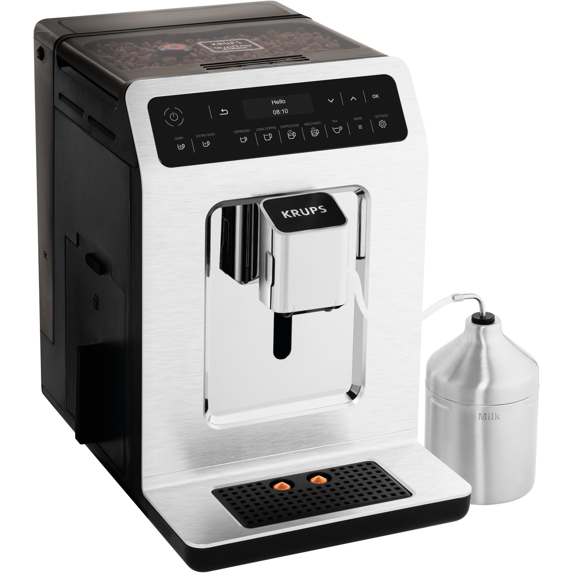 Evidence EA891C ekspres do kawy Wolnostojący Ekspres do espresso Chrom, Metaliczny 2,3 L 2 kubki Pełna automatyka, Pełny automat