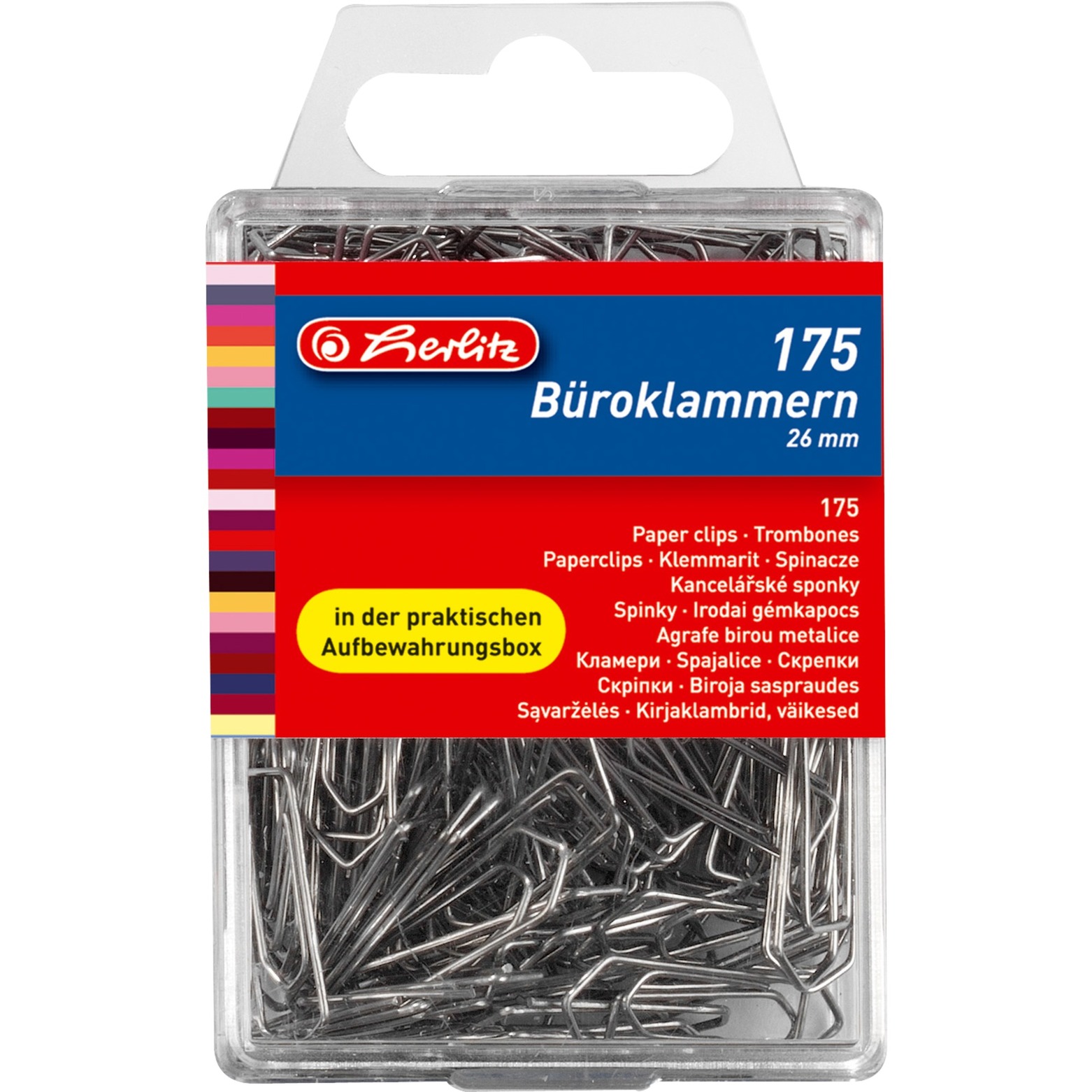 8760803 Metal 175szt. spinacz, Paper clips