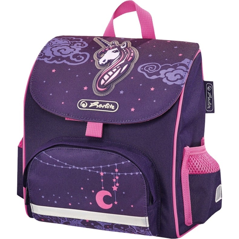 Mini Softbag Unicorn Night Dziewczyna School backpack Różowy, Fioletowy, Plecaki szkolne