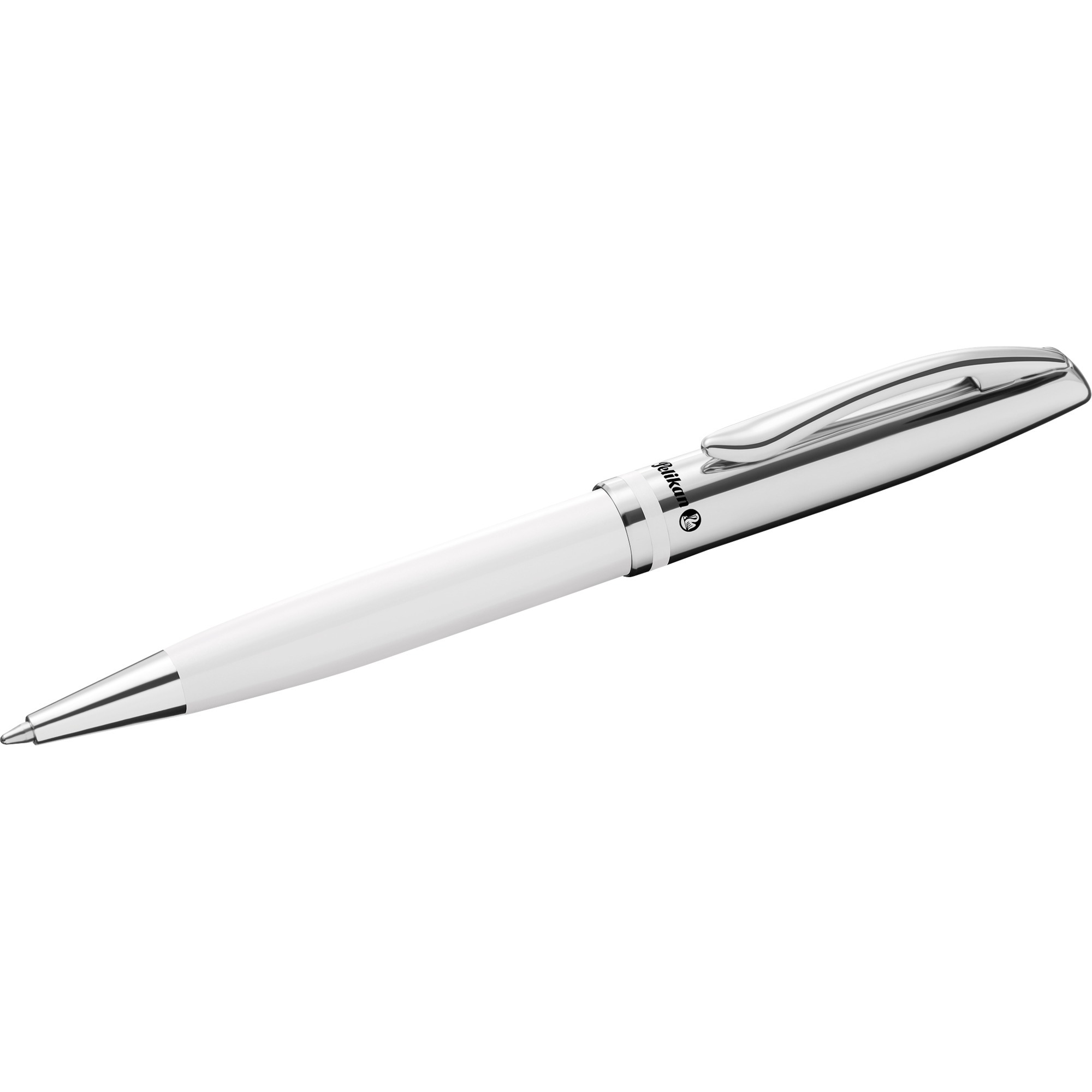 Jazz Classic Biały Clip-on retractable ballpoint pen Średni 1 szt