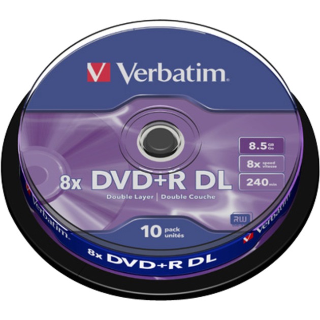 43666 płyta DVD 8,5 GB DVD+R DL 10 szt