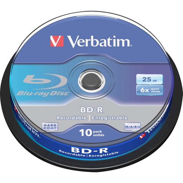 BD-R SL 25GB 6 x 10 Pack Spindle BD-R 25GB 10szt., Pusta płyta Blu-ray