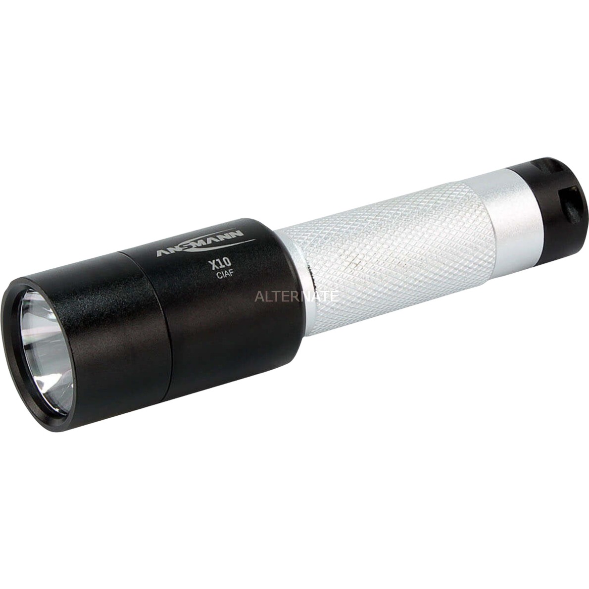 X10 LED Latarka ręczna Czarny, Srebrny LED (Dioda elektroluminescencyjna)