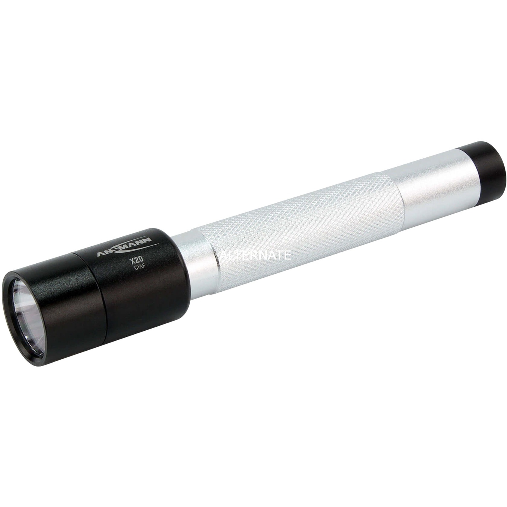 X20 LED Latarka ręczna Czarny, Srebrny LED (Dioda elektroluminescencyjna)