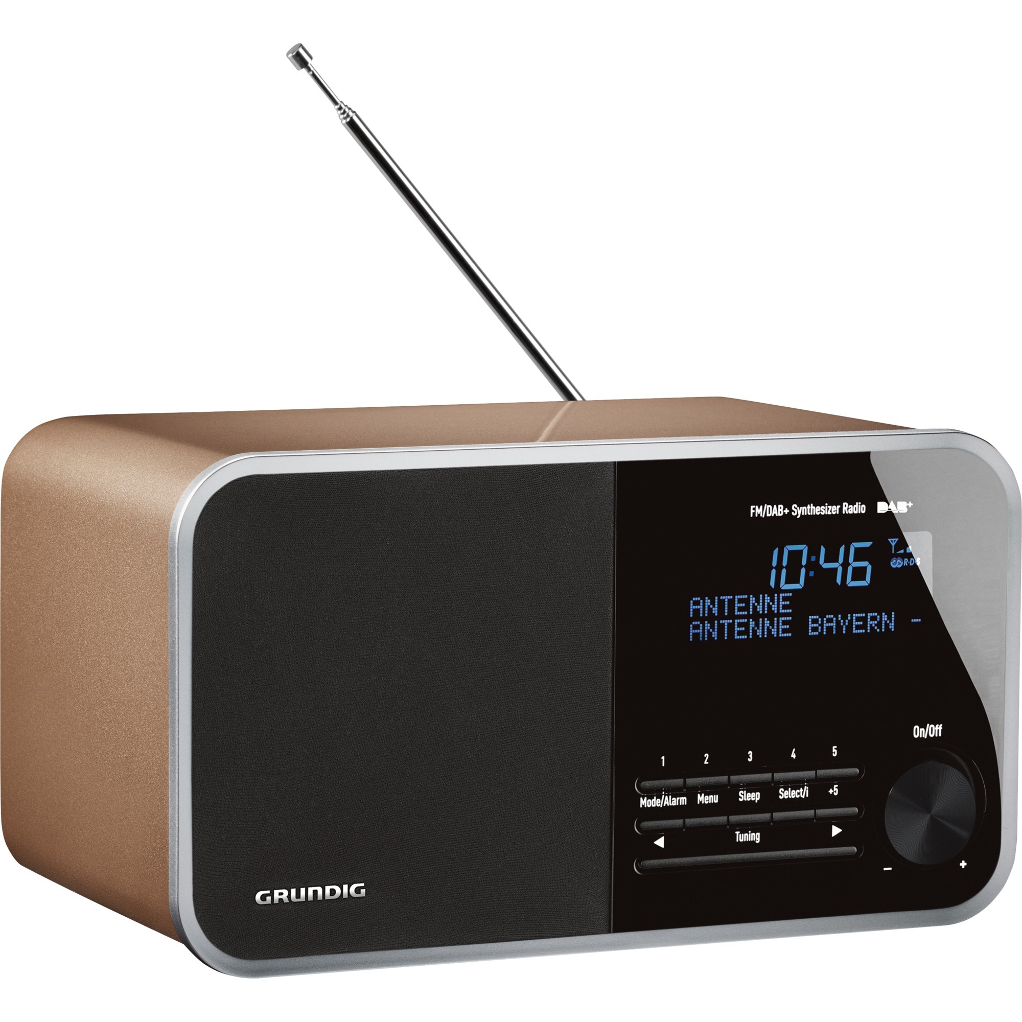 DTR 3000 DAB+ radio Osobisty Analogowe i cyfrowe Szampan