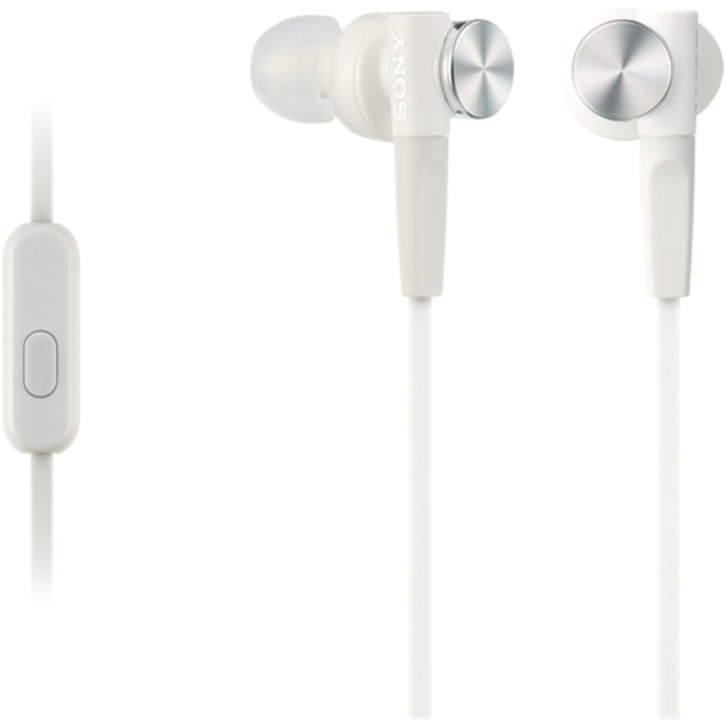 MDR-XB50AP zestaw słuchawkowy Binarny Douszny Biały Przewodowy
